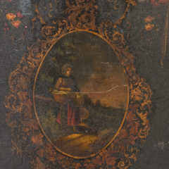 Detail, painted reverse